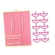 thumbnail image 1 of Armario que se puede abrir para muñecas, regalos del Día de San Valentín para niños, bonito adorno decorativo con percha de tela, muebles para muñecas con colgador de corazón, 1 of 5