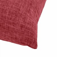 Genérico - Pack De 6 Fundas De Cojín Con Diseños Y Colores 43X43 Cm Lino Burdeo
