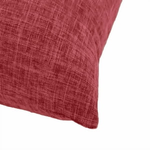 Genérico - Pack De 6 Fundas De Cojín Con Diseños Y Colores 43X43 Cm Lino Burdeo