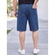 thumbnail image 3 of INSPIRE CHIC Pantalones Cortos de Jean para Hombre Grandes y Altos Regreso a Clases Streetwear Holgados Casual Denim Shorts 32 Azul Oscuro, 3 of 5