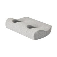 Magideal - Almohada Con Orificio Para La Oreja, Almohadas Para Los Oídos, Almohada Ergonómica, Cojín Cómodo, Almohada Para Dormir, Almohada De Espuma Viscoelásti Gris Claro