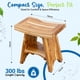 thumbnail image 3 of Banco de ducha EcoDecors Serenity, madera de teca impermeable, 300 libras, 3 of 9