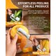 thumbnail image 3 of Herramienta cocina madera cero enganches 2 en 1 pelador abridor botellas fruta verdura, 3 of 7