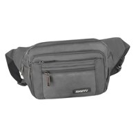 Ioensy - Running Sport Riñonera Riñonera Cintura Money Belt Zip Senderismo Bolsa Gris