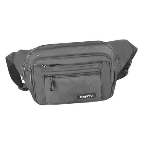 Ioensy - Running Sport Riñonera Riñonera Cintura Money Belt Zip Senderismo Bolsa Gris