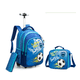 thumbnail image 1 of 18 Inch School Wheeled Backpack for Boys Girls Travel Rolling Backpack 18 inch School Trolley Bag Set Lunch Bag and Pencil Case, 1 of 3