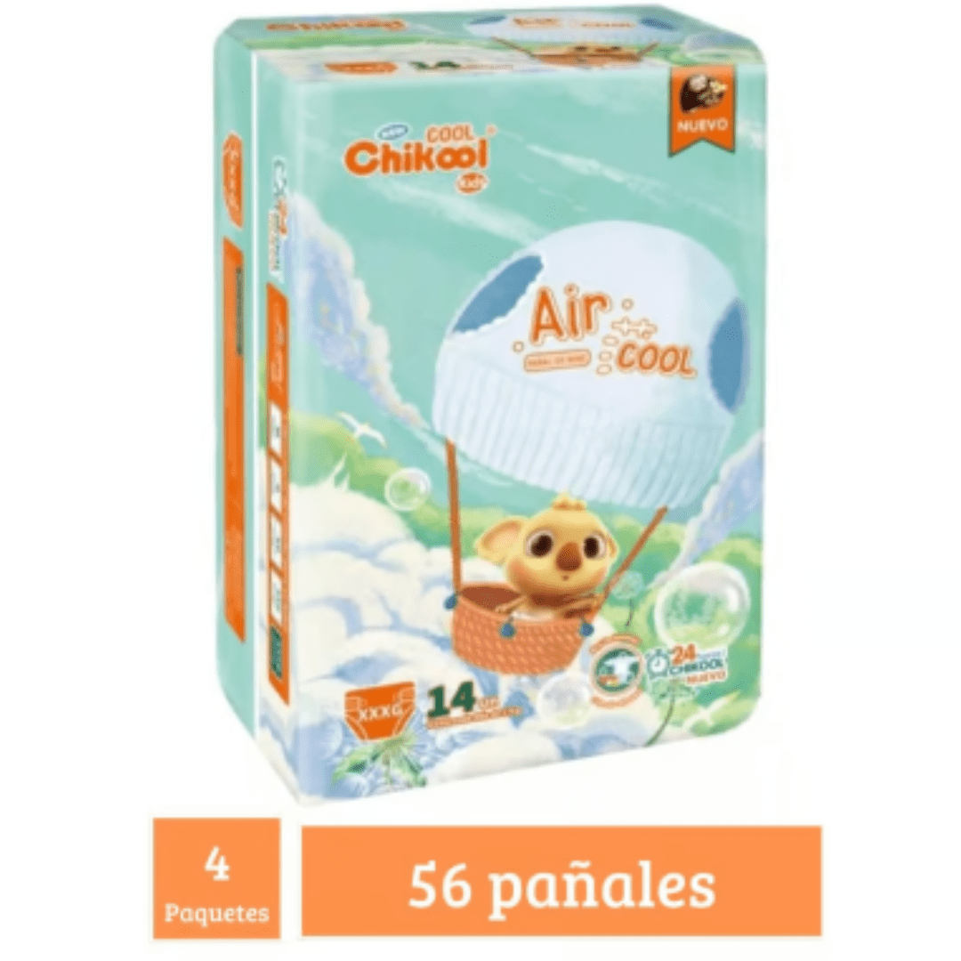 Pañal Chikool Cool New Xxxg 4 Paquetes