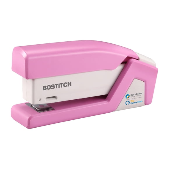 Grapadora PaperPro Bostitch InCourage con motor de resorte, color rosa