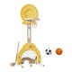 thumbnail image 3 of Juego De Aro De Baloncesto 3 En 1, Juguetes Deportivos Para Interiores Y Exteriores, Para Carnaval En El Patio, Amarillo, 3 of 5