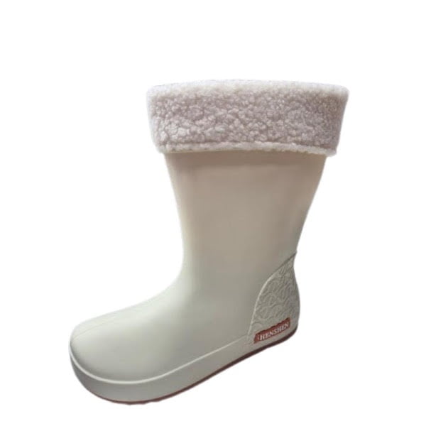 Bota de Agua Lluvia Mujer Beige