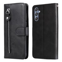 Gangxun - Funda Con Cremallera Para Samsung Galaxy M34 5G, Carcasa Cartera De Cuero Pu Con Soporte Y Tarjetero