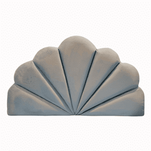 Muebles Rimar - Respaldo Coral 1 Plaza Gris Felpa