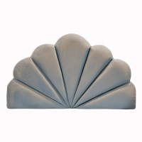 Muebles Rimar - Respaldo Coral 1 Plaza Gris Felpa