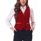 thumbnail image 1 of INSPIRE CHIC Chaleco de Traje de Terciopelo para Mujer Retro Sin Mangas Steampunk Blazer Chaleco Elegante L Rojo, 1 of 5