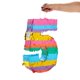 thumbnail image 4 of Piñata BLUE PANDA Rainbow número 5 para fiesta de quinto cumpleaños, 4 of 9