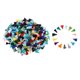 thumbnail image 1 of 100 Paquetes De Borla De Poliéster De Colores Mezclados Para Hacer Joyas De Bricolaje Elegante Con Anillo, 1 of 5