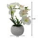 thumbnail image 4 of Planta Artificial Orquidea Pequeña Macetero De Cemento blanco, 4 of 5