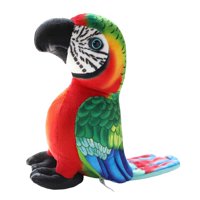 Bothyi - Juguete De Peluche De Loro Suave, Almohada De Peluche, Juguete De Muñeca Para Sofá, Decoración Para Sala De Estar, Rojo
