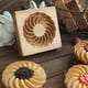 thumbnail image 1 of 1pc Wooden Cookie Biscuit Mold Cookie Cutters Wooden Cookie Molds 3D Baking Mold Funny Embossing Craft Decorating Baking Tool, For Christmas Thanksgiving Halloween Easter Kitchen DIY, 1 of 5