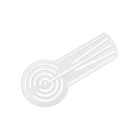 Bothyi - Regla De Dibujo Con Patrón Geométrico, Suministros Sencillos, Plantilla De Dibujo Compacta De 15 Cm X 6,8 Cm