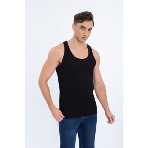 Likeshop - Camiseta Hombre Elasticada Sin Manga Acanalada Algodón 7610