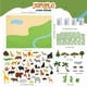 thumbnail image 2 of Tabla de fieltro Bonnyco con 116 figuras de animales de la jungla para niños de 3 a 8 años, 2 of 9