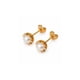 thumbnail image 1 of Aros Perla Río Blanca Cuello de Payaso 6mm Oro 18K Atornillado 2.4gr Mujer Elegante., 1 of 6