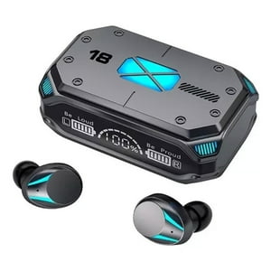 Veat00L - Audífonos Intrauditivos Bluetooth 5.3 Hd Con Cancelación De Ruido Altavoz De Baja Latencia Teléfono Móvil Recargable Gris