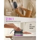 thumbnail image 3 of ‎2-in-1 Handheld Steamer and Iron for Clothes, 1000W Travel Steamer with Ceramic Soleplate, 9s Fast Heat-Up, Leak-Proof 170mL Tank, Self-Clean, Portable Wrinkle Remover for Home & Travel, 120V, 3 of 4