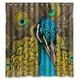 thumbnail image 1 of Cortina de ducha con diseño de pavo real, juego de cortinas de baño con ganchos, tamaño 66 x 72 pulgadas, 1 of 3