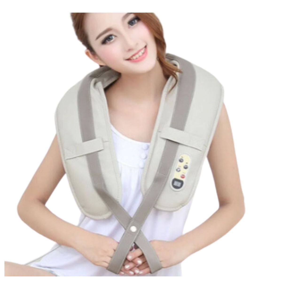 Invencible.cl - Masajeador Cervical Cuello Hombros 10 Modos Taiko Masaje Tonificador Circulacion Alivio Estress Na97