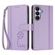 thumbnail image 3 of Funda Cartera Trébol para Samsung Galaxy S26 Plus con Ranuras Tarjetas y Carga Inalámbrica Morado claro, 3 of 6