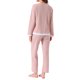 thumbnail image 3 of INSPIRE CHIC Pijamas de Algodón Waffle para Mujeres de Manga Larga con Pantalones Conjunto de Salón de 2 Piezas con Bolsillos M Rosa, 3 of 6