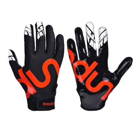 Ioensy - Par De Guantes De Béisbol, Manoplas De Bateo De Softbol Para Adultos, Antideslizantes, Para Jóvenes, Rojo M