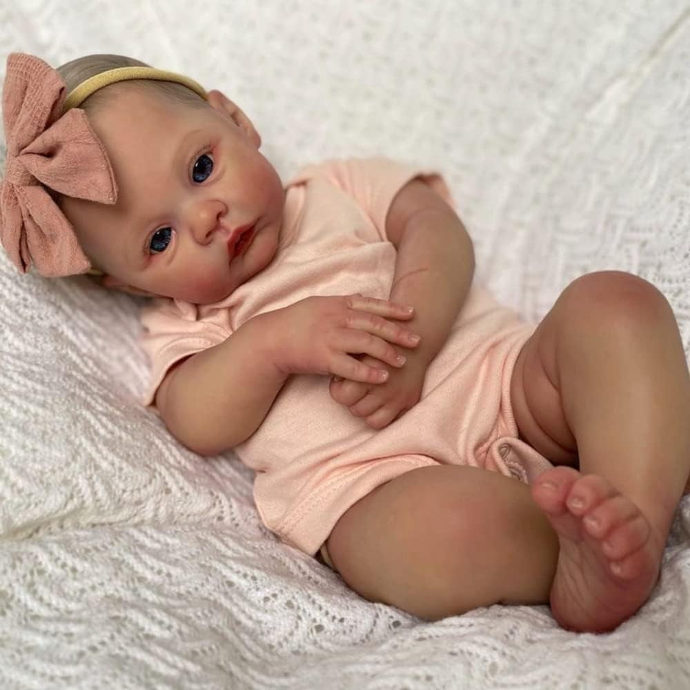 Muñeca Reborn Anano Meadow Girl, 48 Cm, Cuerpo Completo De Silicona