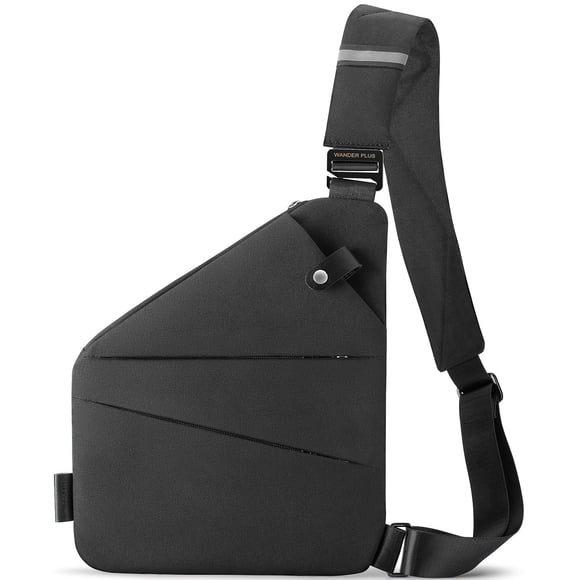 Bolsa de viaje WANDER PLUS® Antirrobo con bandolera negra