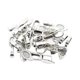 thumbnail image 5 of 30 Piezas De Pegamento Ovalado De Plata Antigua En Ajuste De Fianzas Para Collares Colgantes, 5 of 6