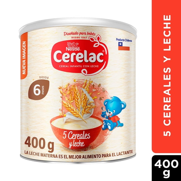 Cereal Infantil 5 Cereales y Leche, 400 g