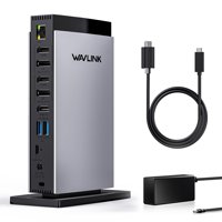 Estación De Acoplamiento Wavlink Usb C Displaylink 3 Hdmi 4K60 Hz