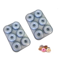 Genérico - Pack X2 Moldes De Silicona Donas Moldes Donuts Molde Dona 6