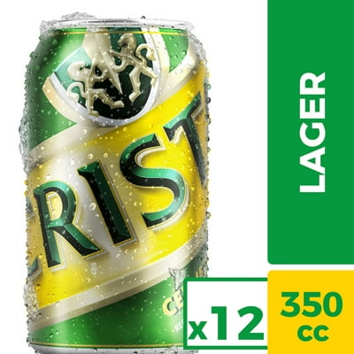 Cerveza Lager Latas Pack 12 Latas 350 Ml C/U Cristal