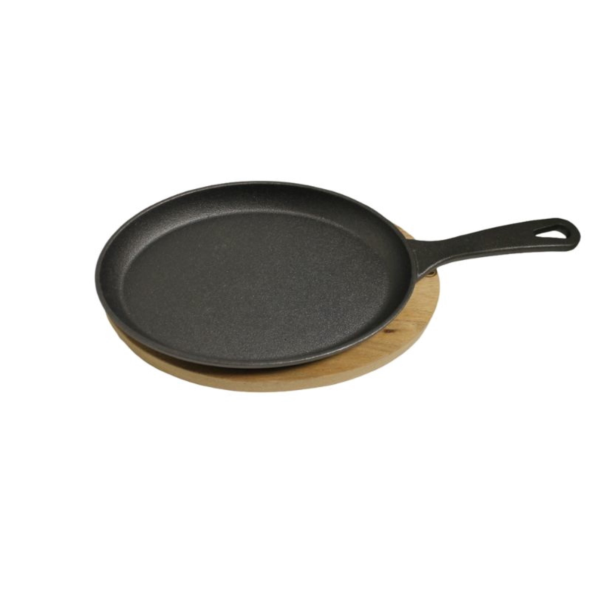Sartén De Hierro Fundido Negro 1 Piezas