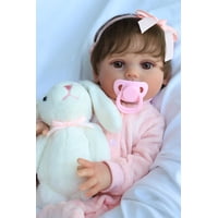 Muñeca Reborn Scom Realistic Reborn Silicona 45 Cm Niña