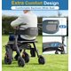 thumbnail image 4 of Andadores plegables para personas mayores con asiento HOMLAND R12 de 300 libras, 4 of 9