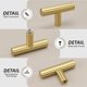 thumbnail image 3 of Perilla Goldenwarm de 12 mm x 50 mm de acero inoxidable, 3 of 3