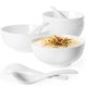 thumbnail image 1 of Juego de 4 cuencos para sopa Artena 26 oz (740 ml), cerámica blanca, 15 cm, 1 of 9