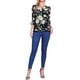 thumbnail image 2 of INSPIRE CHIC Camisas de Mujer de Manga 3/4 Blusas de Gasa Floral Negro-Verde Floral XL, 2 of 6