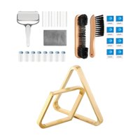Ioensy - Marco De Posicionamiento Para Soporte De Bolas De Billar Tizas De Madera Cepillos Para Mesa De Billar Madera