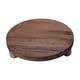 thumbnail image 2 of Bandeja De Madera Para Decoración, Redonda, De Madera, Para Postres, Velas, Hogar, Cocina, Marrón Oscuro, 2 of 5