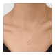 thumbnail image 5 of Collar de Plata Con Colgante Piedra Lunar Cristal Rosa 45 cm, 5 of 6